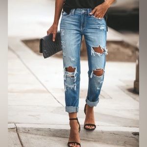 KanCan Distressed Boyfriend Jeans